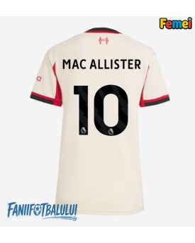 Liverpool Alexis Mac Allister #10 Tricou Fotbal Replică 2025-26 Femei Deplasare